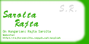 sarolta rajta business card